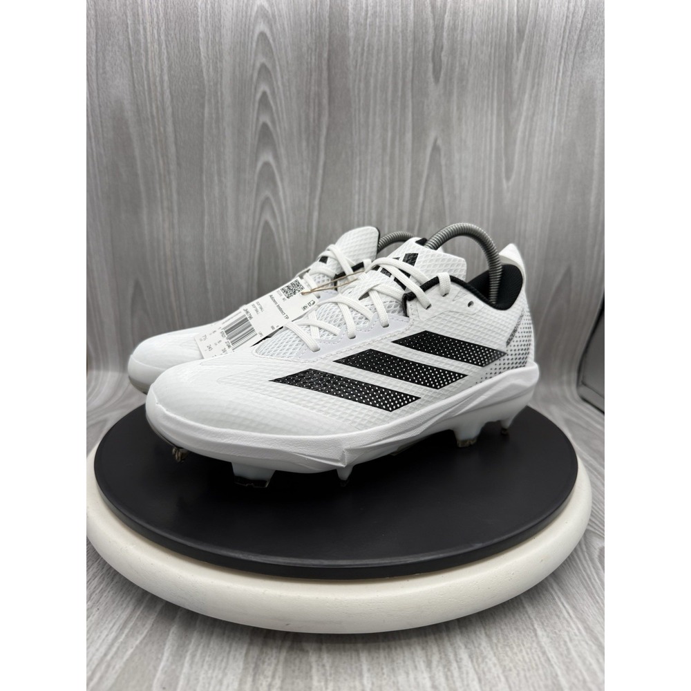 adidas Adizero Instinct 2.0 TPU Womens Sz 7.5 White Black Softball Cleats JH6796